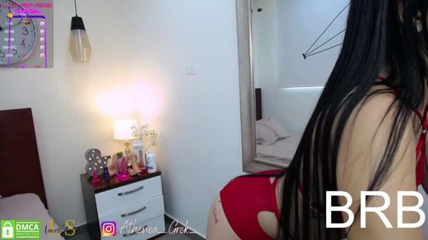 In this video she shows us her breasts and bush.